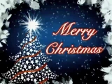 Merry Christmas with Snow Falling