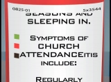 CHURCH ATTENDANCEITIS