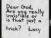 Letters to God (from children)