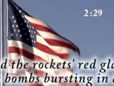 American Flag National Anthem Countdown