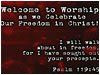 Freedom in Christ L39 Welcome